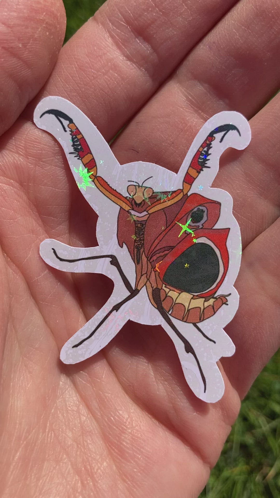 Giant Dead Leaf Mantis Sticker